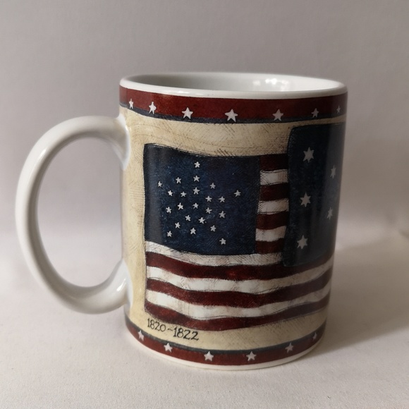 Vintage Collector "Old Glory" Ceramic Coffee/Tea Mug, Lang and Wise SBB #9 1998 - Picture 3 of 4